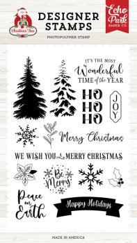 Echo Park - Stempelset "Snowy Tree" Clear Stamps
