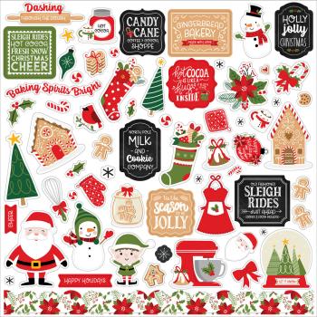Echo Park - Aufkleber "Have A Holly Jolly Christmas" Element Sticker 