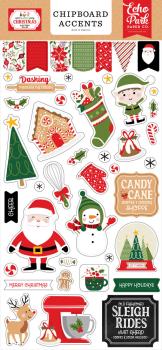 Echo Park - Sticker "Have A Holly Jolly Christmas" Chipboard 6x13 Inch