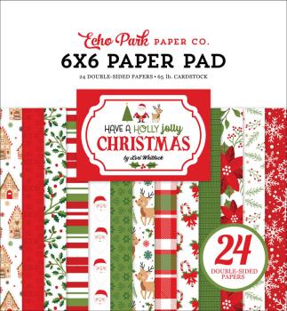 Echo Park - Designpapier "Have A Holly Jolly Christmas" Paper Pack 6x6 Inch - 24 Bogen