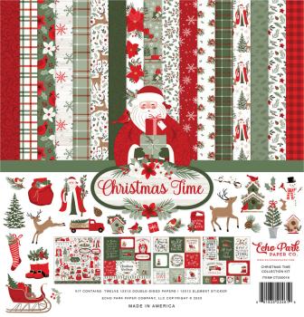 Echo Park - Designpapier "Christmas Time" Collection Kit 12x12 Inch - 12 Bogen