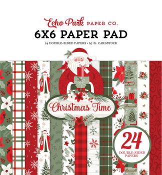 Echo Park - Designpapier "Christmas Time" Paper Pack 6x6 Inch - 24 Bogen
