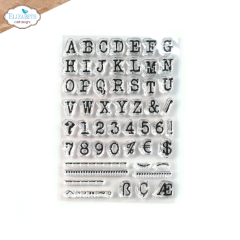 Elisabeth Craft Designs - Stempelset "Alphabet" Clear Stamps