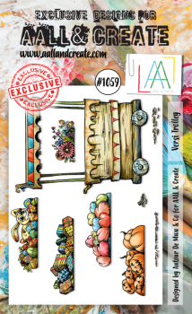 AALL and Create - Stempelset A6 "Versi Trolley" Clear Stamps
