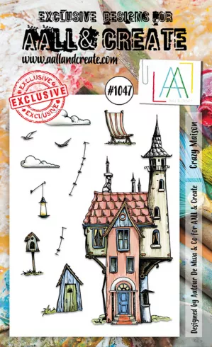 AALL and Create - Stempelset A6 "Crazy Maison" Clear Stamps
