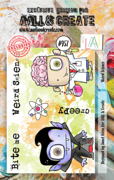 AALL and Create - Stempelset A7 "Weird Science" Clear Stamps