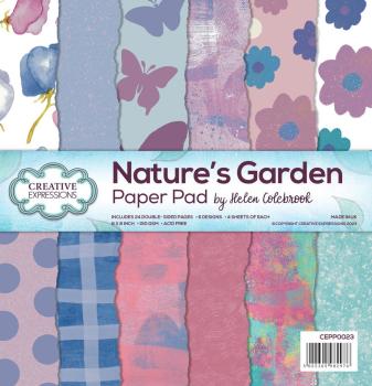 Creative Expressions - Designpapier "Natures Garden" Paper Pack 8x8 Inch - 24 Bogen  