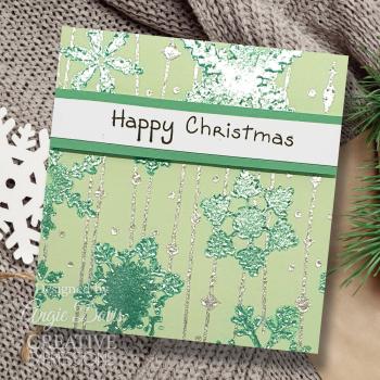 Creative Expressions - 3D Embossingfolder 5x7 Inch "Shimmering Snowflakes" Prägefolder Design by Sue Wilson
