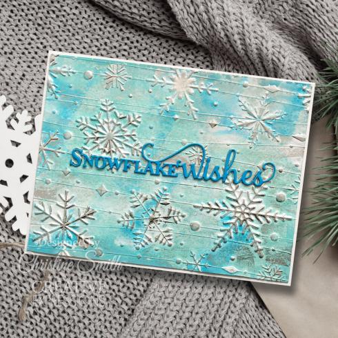 Creative Expressions - Schablone "Shimmering Snowflakes" Stencil 6x8 Inch