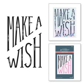 Spellbinders - Buchdrucktechnik "Diagonal Make a Wish" Press Plate