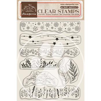 Stamperia - Stempelset "Borders With Leaves" Clear Stamps