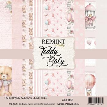 Reprint - Designpapier "Teddy Baby" Paper Pack 12x12 Inch - 10 Bogen