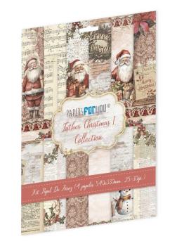 Paper For you - Decoupage Papier "Father Christmas I" Rice Paper Kit A4 - 6 Bogen