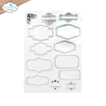 Elizabeth Craft Designs - Stempelset "Layered Labels" Clear Stamps