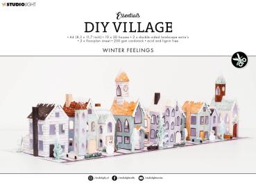 Studio Light - Designpapier - Stanzteile "Village Winter Feelings" DIY Block A4 - 14 Bogen