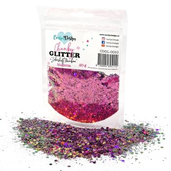 Carlijn Design - Glitzermischung "Colorshift Rainbow Magenta" Chunky Glitter 20g
