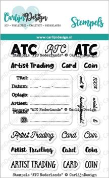 Carlijn Design - Stempelset "ATC Nederlands" Clear Stamps