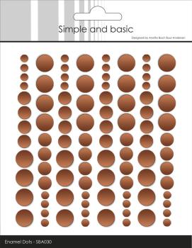 Simple and Basic - Adhesive Enamel Dots "Metallic Antique Gold Matte"
