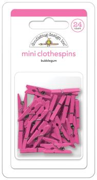 Doodlebug Design - Wäscheklammern "Bubblegum" Mini Clothespins 