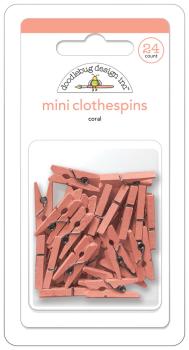 Doodlebug Design - Wäscheklammern "Coral" Mini Clothespins 