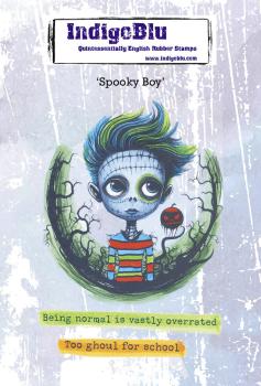 IndigoBlu - Gummistempel "Spooky Boy" A6 Rubber Stamp