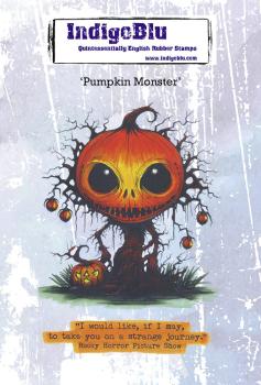 IndigoBlu - Gummistempel "Pumpkin Monster" A6 Rubber Stamp