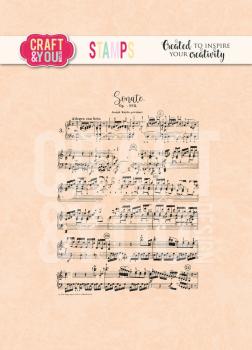 Craft & You Design - Stempel "Music Notes" Clear Stamps