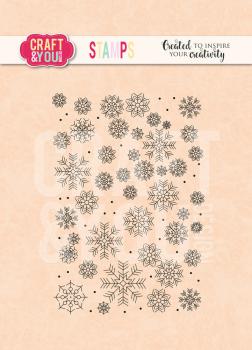 Craft & You Design - Stempel "Snowflakes" Clear Stamps