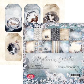Craft & You Design - Designpapier "Mysterious Winter" Paper Pad 6x6 Inch - 24 Bogen