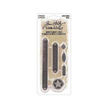 Tim Holtz - Idea Ology - Metalletiketten "Word Plaques + Tags"