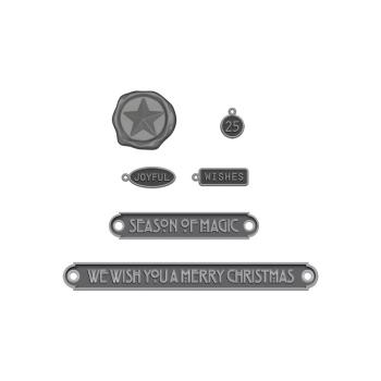 Tim Holtz - Idea Ology - Metalletiketten "Word Plaques + Tags"