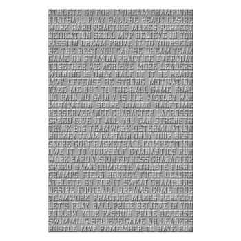 Spellbinders - Prägefolder "Sports Talk" Embossingfolder