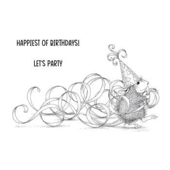 Spellbinders - Gummistempel Set "Party Streamers" Cling Stamp