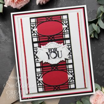 Creative Expressions - Stanzschablone "Art Deco For You" Craft Dies Mini Design by Sue Wilson