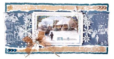 Studio Light - Pergamentpapier "White & Blue" Vellum 8x8 Inch ( 20,3x20,3 cm ) - 6 Bogen