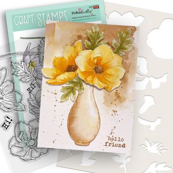 Polkadoodles - Stempelset "Mixed Flowers Beautiful Anemone" Clear Stamps
