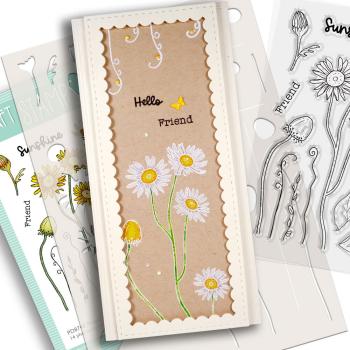 Polkadoodles - Stempelset "Mixed Flowers Wild Sunshine" Clear Stamps