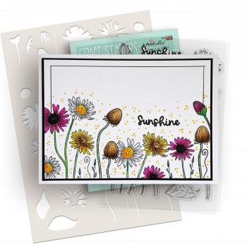 Polkadoodles - Stempelset "Mixed Flowers Wild Sunshine" Clear Stamps
