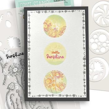 Polkadoodles - Schablone "Switchables Circles Triptych" Stencil  