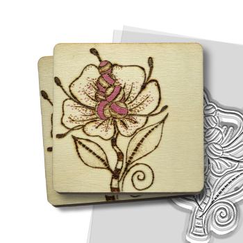 Polkadoodles - Stempel "Quirky Flower 2" Clear Stamp
