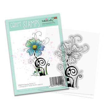 Polkadoodles - Stempel "Quirky Flower 3" Clear Stamp