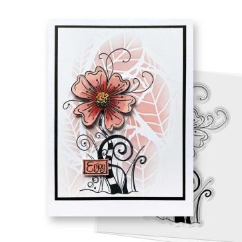 Polkadoodles - Stempel "Quirky Flower 3" Clear Stamp