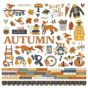 Simple Stories - Aufkleber "Acorn Lane" Cardstock Sticker 