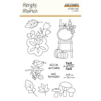 Simple Stories - Stempelset "Acorn Lane" Clear Stamps 