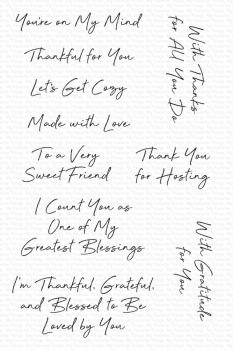 My Favorite Things Stempelset "Grateful Greetings" Clear Stamps