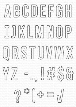 My Favorite Things - Stanzschablone "Letterboard Alphabet" Die-namics