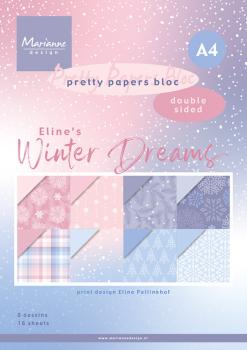Marianne Design - Designpapier "Winter Dreams" Paper Pad A4 - 16 Bogen 
