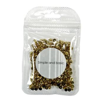Simple and Basic - Halbperlen 4mm "Gold" Half Pearl Polished