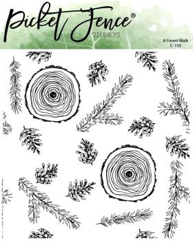 Picket Fence Studios - Stempel "A Forest Walk" Clear stamps