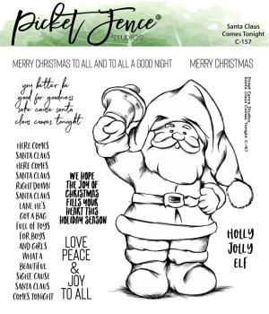 Picket Fence Studios - Stempelset "Santa Claus Comes Tonight" Clear stamps
